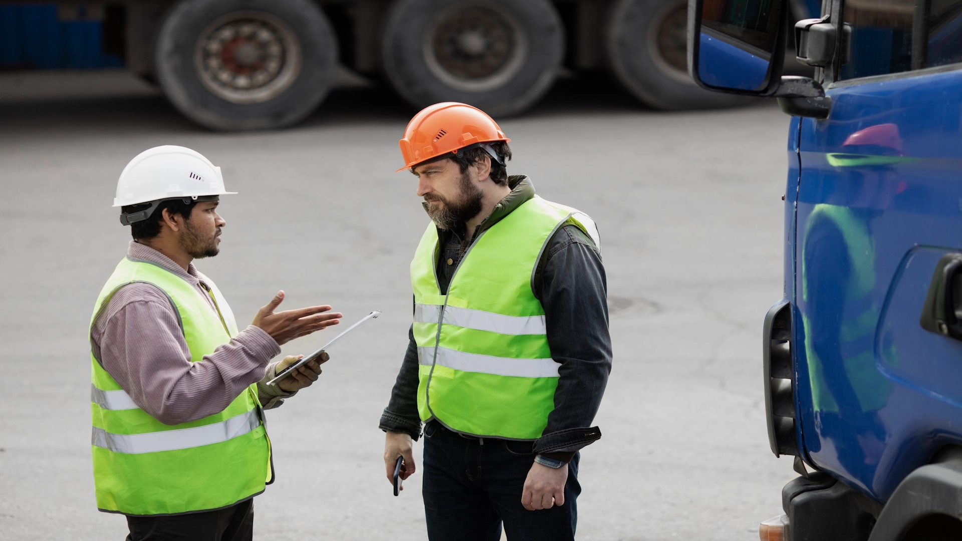 engineers discussing traffic impact assessment cost